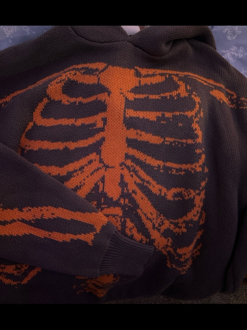 TeamSESH BONES Oversized Skeletal Hoodie - Picture 3 of 3